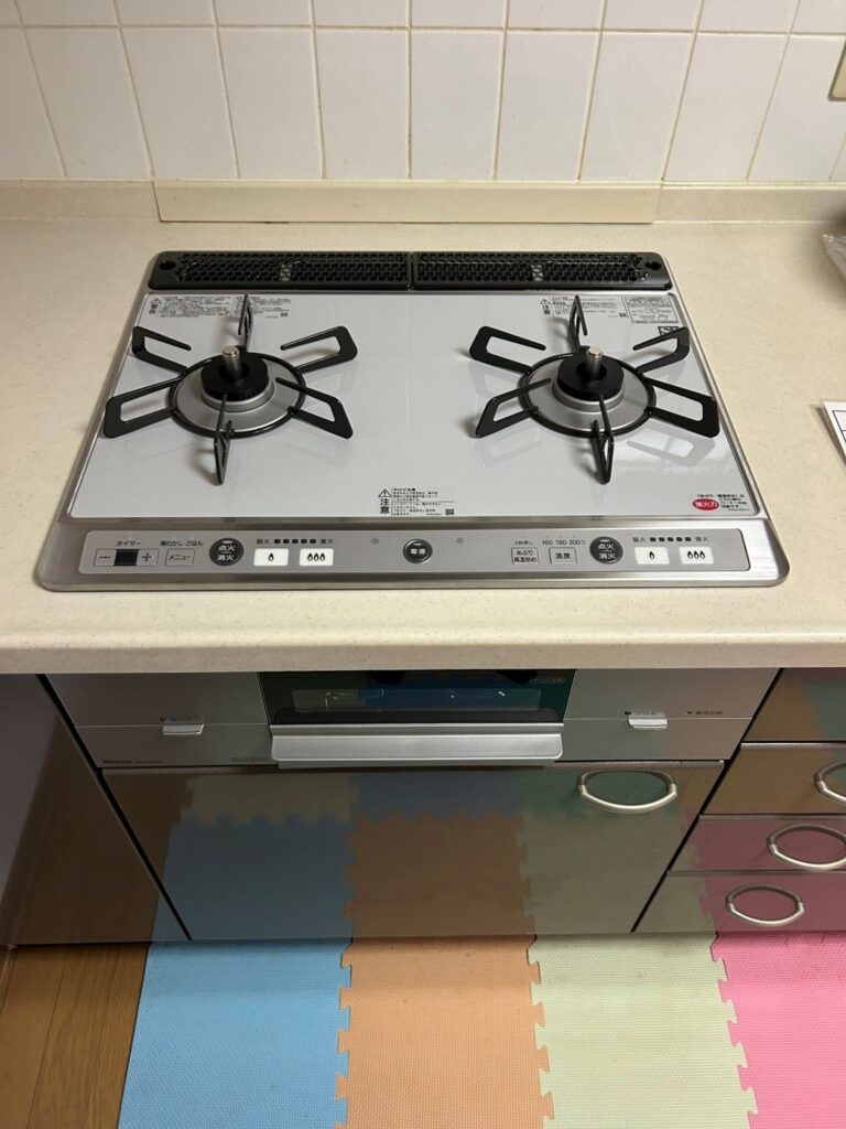 品川区　コンロ交換工事